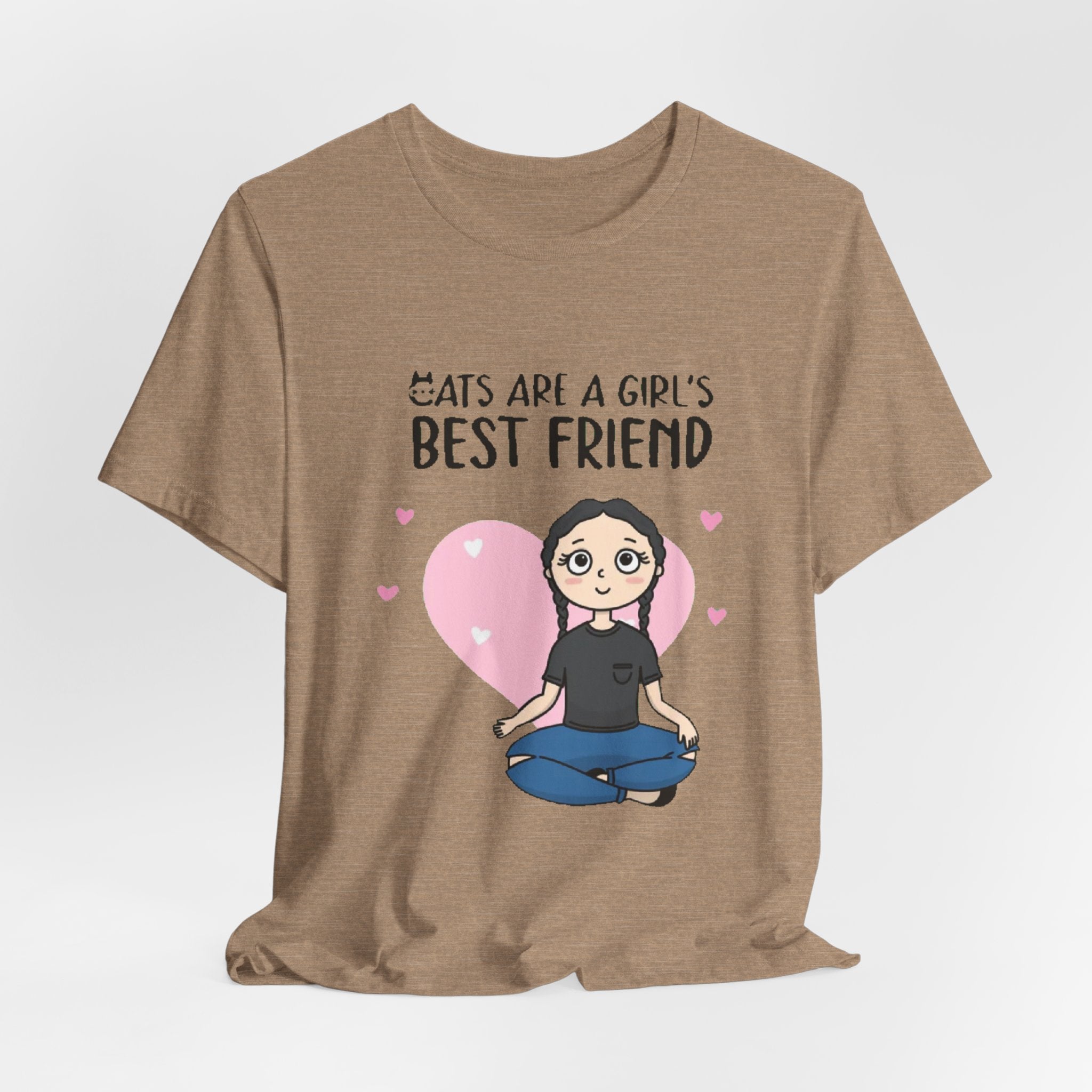 Cat are a Girl Best Friend | Unisex Tri-Blend Crew Tee